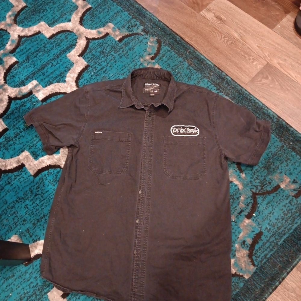 Howitzer Button-Down Shirt Black size L - Picture 4 of 4